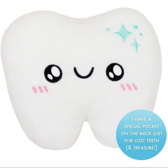 Squishable Tooth Fairy Flat Pillow Plush
5" Stuffed Toy, White and Blue, 1 Count - Picture 1 of 12